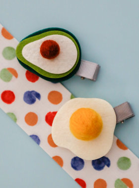 Levaland原创明星同款进口材质宝宝童趣纯手工全包边发夹