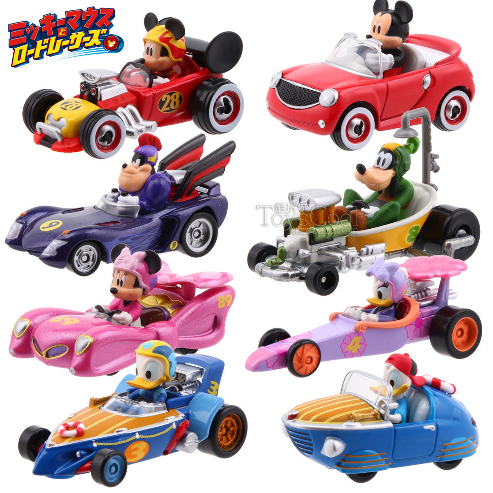 多美卡迪士尼米奇妙妙车队mrr米妮唐老鸭高速赛车合金车模型玩具