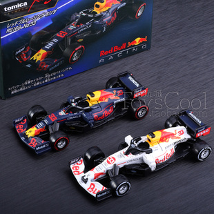 正品TOMY多美卡黑盒赛车系列红牛F1方程式RB16B 四驱兄弟合金车模