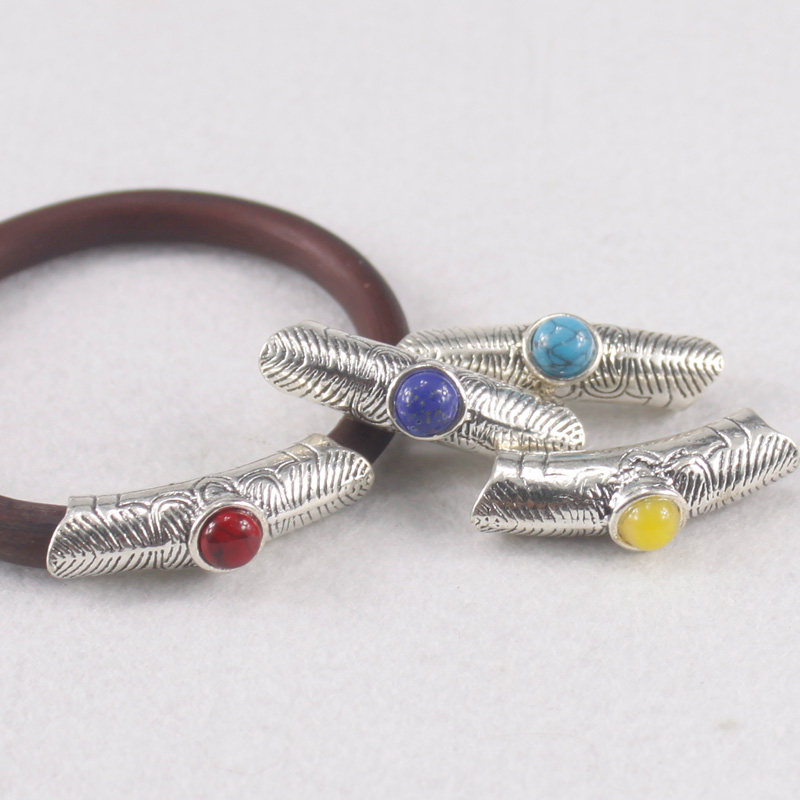 新款藏式弯管鸡血藤藏银配饰仿松石蜜蜡青金石头套管diy配件|ruв категории Украшения,ювелирные изделия, Diy аксессуары, локоть - от Buy2taobao.com для оказания профессиональной услуги покупки агента Taobao