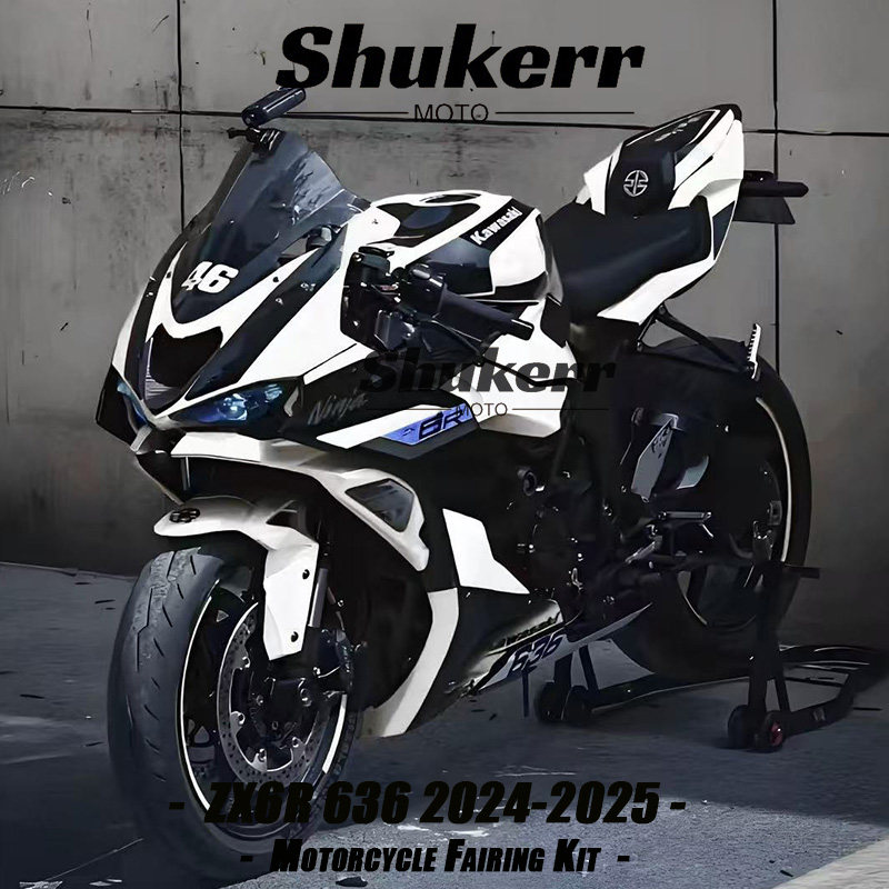 适用川崎忍者 Ninja ZX-6R 636 ZX6R 24-25款 黑白版画 版画定制