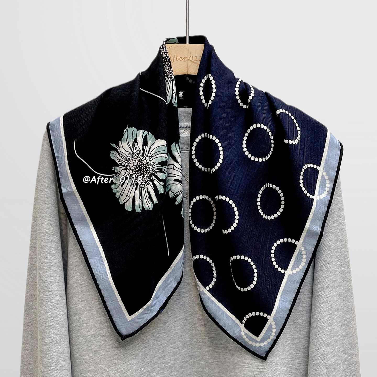 时尚文艺桑蚕丝真丝绵羊毛中方巾