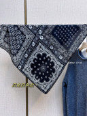 After bandana复古腰果花双面真丝桑蚕丝羊毛保暖方巾围巾小披肩