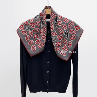 桑蚕丝真丝羊毛围巾丝巾方巾 重拾未泯童心 After 字母王国