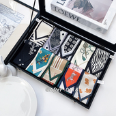 after 原创桑蚕丝真丝围巾发带飘带小丝带领巾百搭绑包包丝巾西装