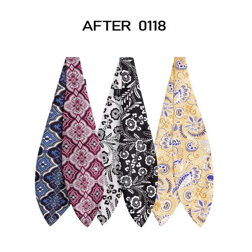 100桑蚕丝双面异色可定型丝巾