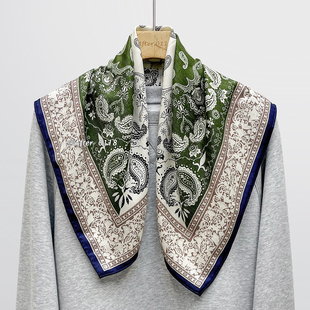 After 老钱风真丝羊毛围巾女秋冬丝毛丝巾高级感系脖 腰果花系列