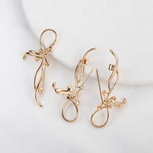 14K镀金保色带托针别针项链手链胸针易扣针diy手工饰品配件材料