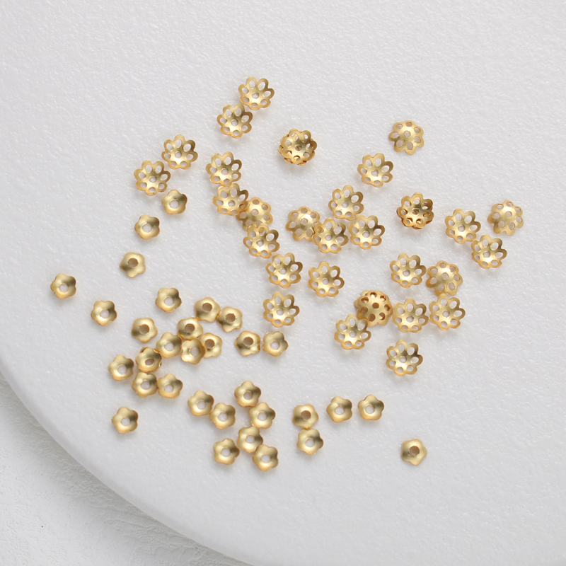 月亮饰品镀金18K包金保色花托