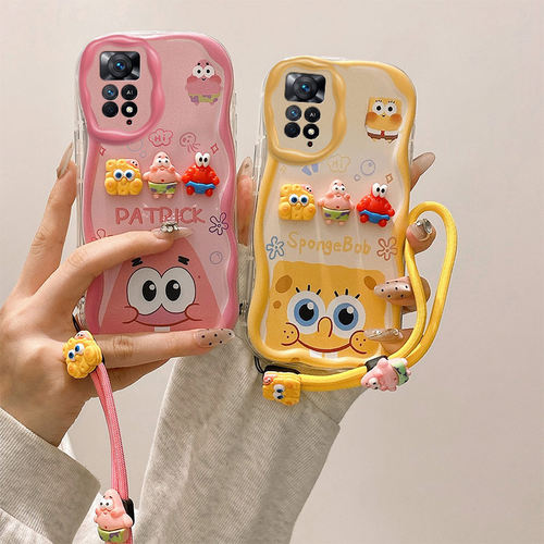 适用红米Note11S 4G海外版手机壳Redmi Note11 4G国际版硅胶软防摔保护套个性创意立体卡通可爱女新款