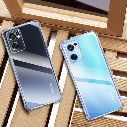 适用OPPO Reno7 5G海外版手机壳CPH2371保护套硅胶透明软气囊防摔