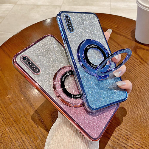 适用VIVO1907海外版手机壳透明防摔全包边保护套国际版个性创意桌面支架闪粉女新款