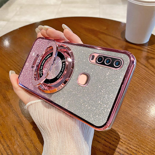 适用VIVO1902海外版手机壳VIVO1904透明防摔全包边保护套国际版个性创意桌面支架闪粉女新款