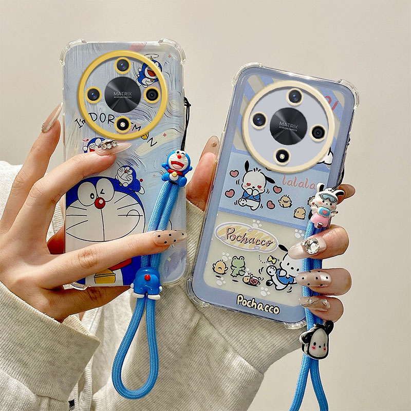 适用Honor X9D海外版荣耀X9d手机壳气囊透明防摔MTN-NX1硅胶保护套软个性创意卡通男女情侣可爱新款