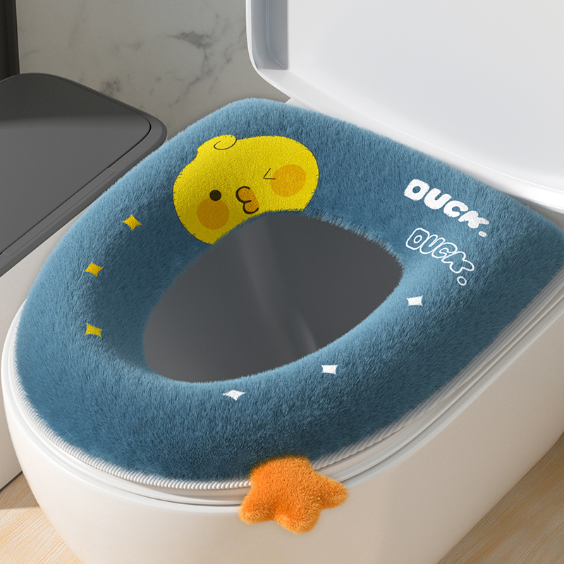 马桶坐垫四季通用坐便套垫圈子家用冬季座圈款防水拉链款可爱加厚