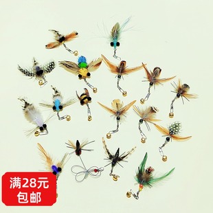 新cfa赛级逗猫棒替换头昆虫羽毛小飞虫吊线苍蝇猫咪幼猫玩具配件