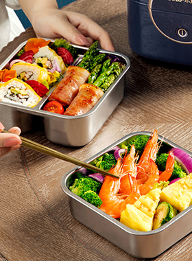 小熊电饭盒配件 DFH-C12W3/DFH-C12M1不锈钢内胆分隔内胆容器