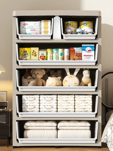 Шкаф для хранения толстых ящиков детский гардероб домашний многослойный пять пять лет