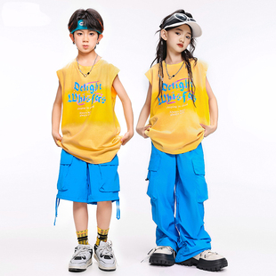 少儿街舞嘻哈套装时尚帅气小学生爵士舞练功服儿童breaking演出服