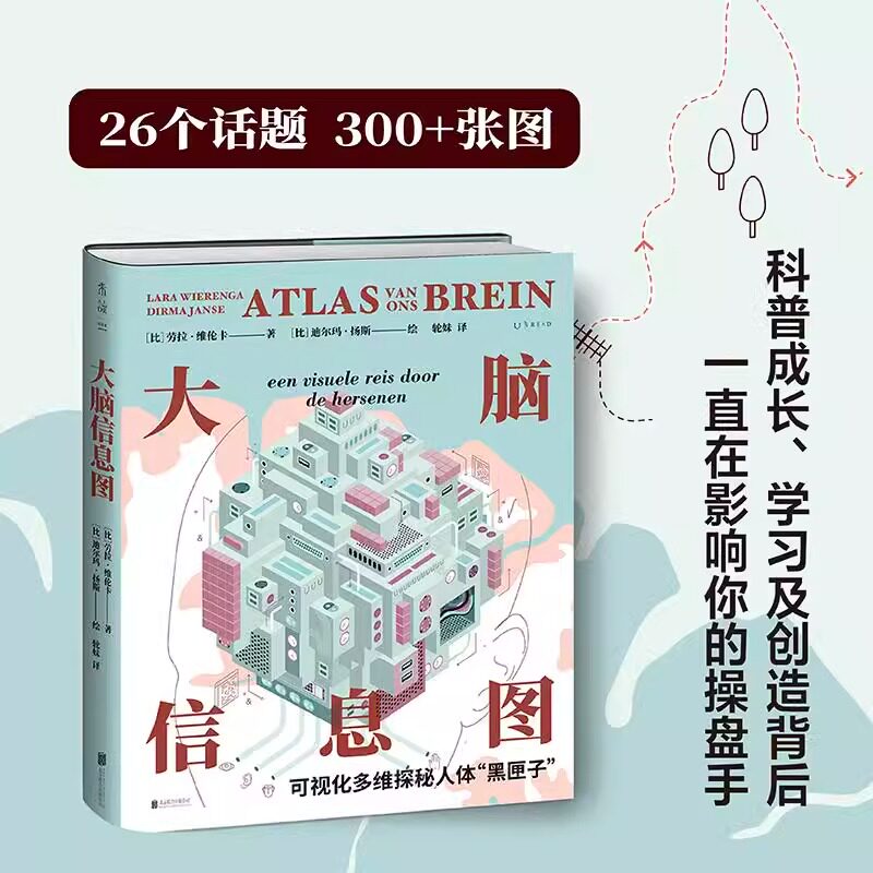 现货 大脑信息图：可视化多维探秘人体黑匣子 未读·探索家 劳拉·维伦卡 迪尔玛·扬斯著 继二战信息图又一力作 未读出品