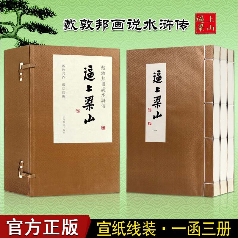 现货 书 戴敦邦画说水浒传 逼上梁山 全3册 一函三册 四大名著 绘画国画赏析 国画赏析 正版书籍 上海辞书出版社