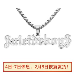 Suicideboys SUICIDE BOYS $ necklace 欧美男女嘻哈项链