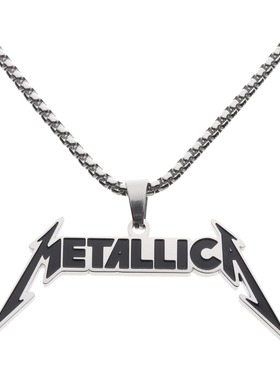 Metallica吊坠项链钛钢