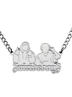 Suicideboys SUICIDE BOYS Hip Hop Pendant Chain Necklace 项链