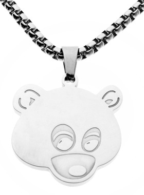Kanye West yeezus Bear Necklace 侃爷嘻哈项链