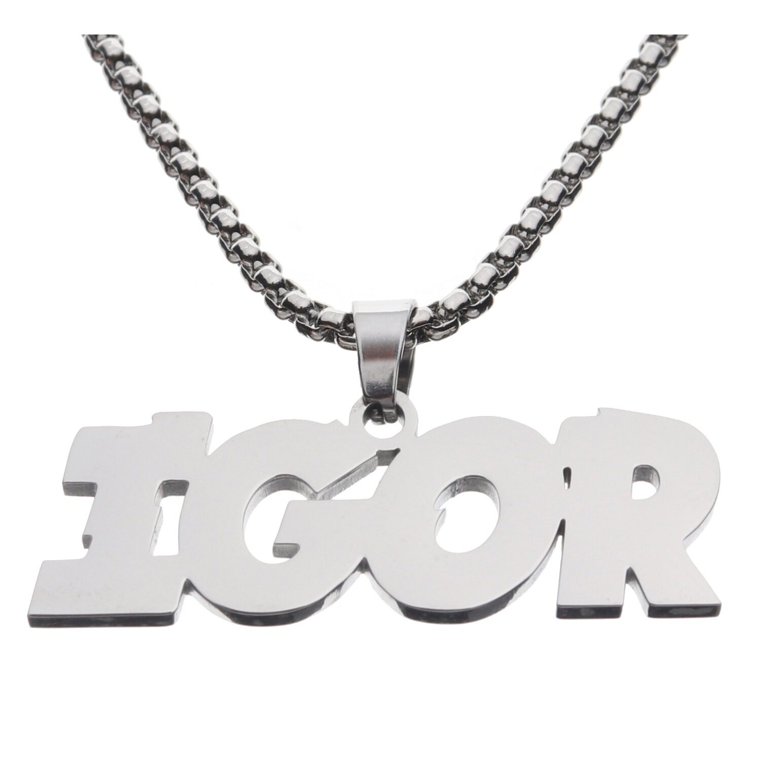 欧美男女嘻哈个性情侣吊坠项链