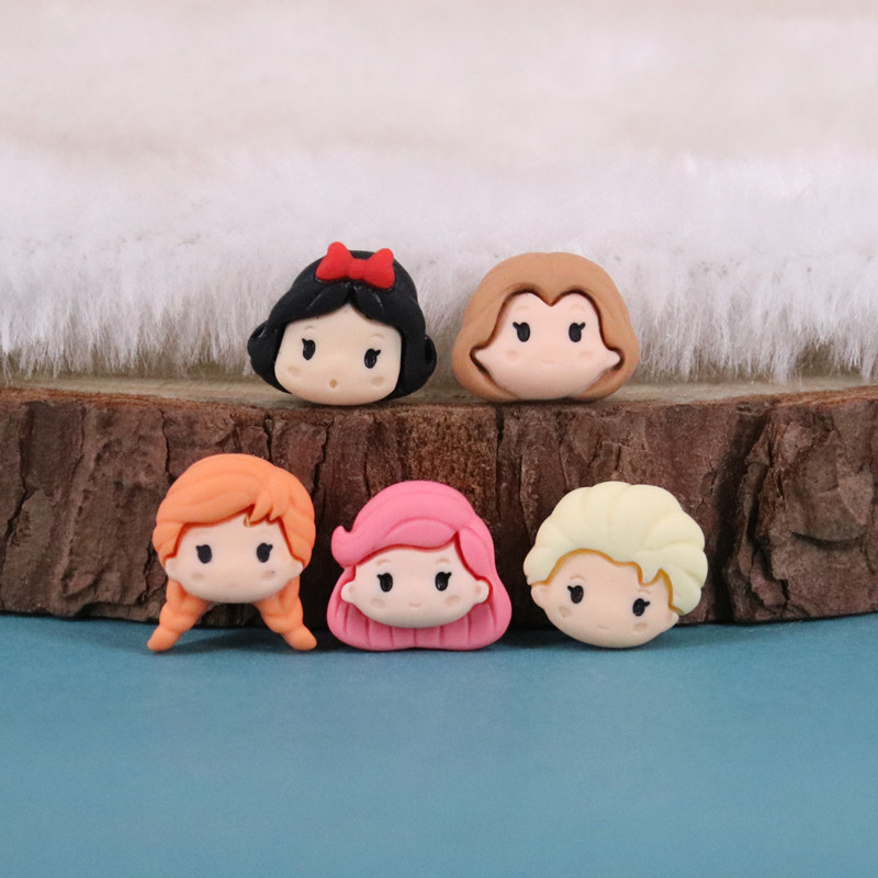 卡通小号公主头洋娃娃树脂配件diy奶油胶手机壳材料发饰服装辅料