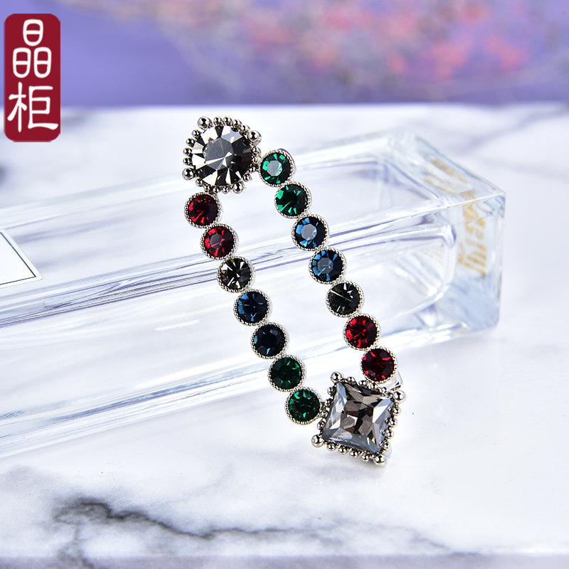 晶柜原创奥地利水晶轻奢胸针
