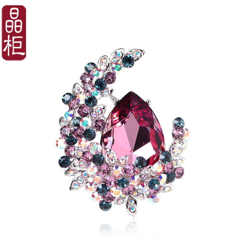 晶柜水晶配饰日韩大气百搭胸花