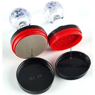 HB印章壳子换光敏壳外壳HB圆形备案材料水晶柄底盖发票章外壳盖子