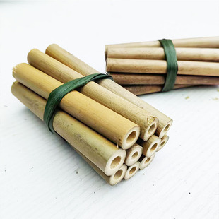 竹节特细竹管竹制手工圆形竹棒竹制品圆筒形竹筒吸管竹节人小竹子