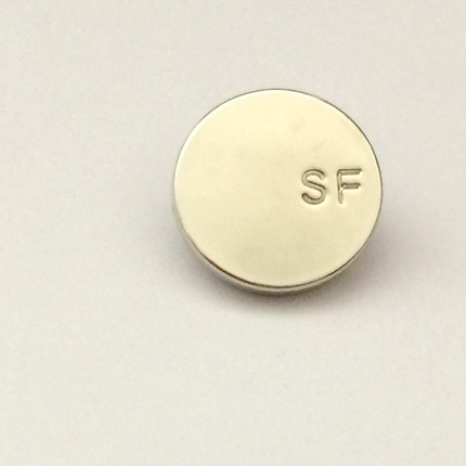 SF 高档合金平面纽扣配件 9mm/11mm圆形平面纽扣