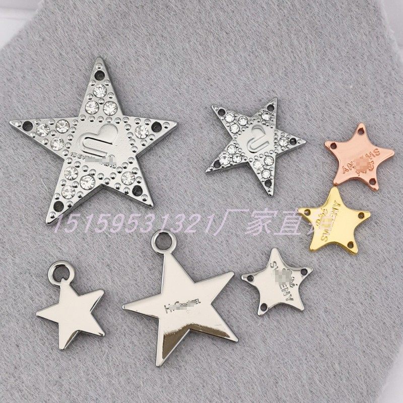 金属标牌定zhi logo五金商标箱包帽子服装内衣缝线五金标吊坠饰品