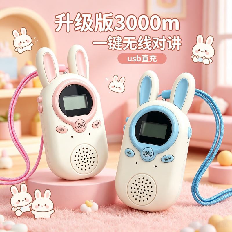 升级版儿童无线充电对讲机玩具亲子户外通话互动生日礼物新款神器