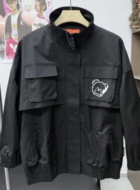 全新正品tsmlxlt黑色小熊外套夹克外套上衣
