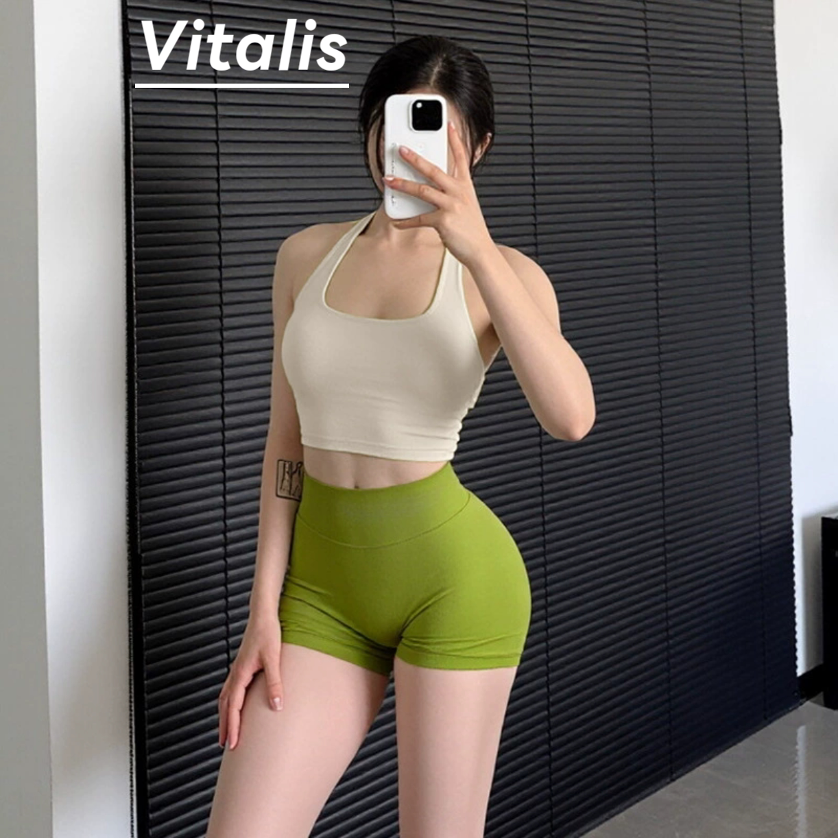 Vitalis挂脖胸垫美背运动文胸