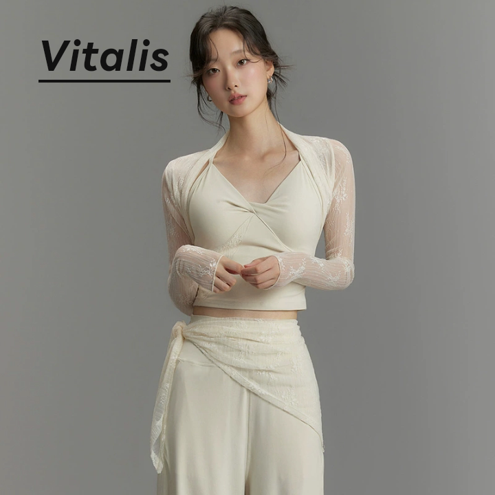 Vitalis秋冬女蕾丝插片杯内衣