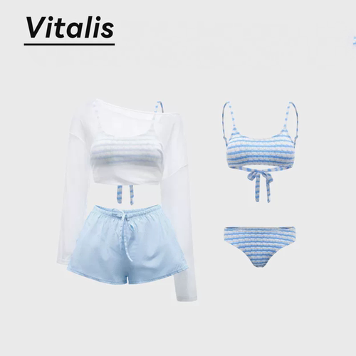 Vitalis法国分体泳衣防晒罩衫