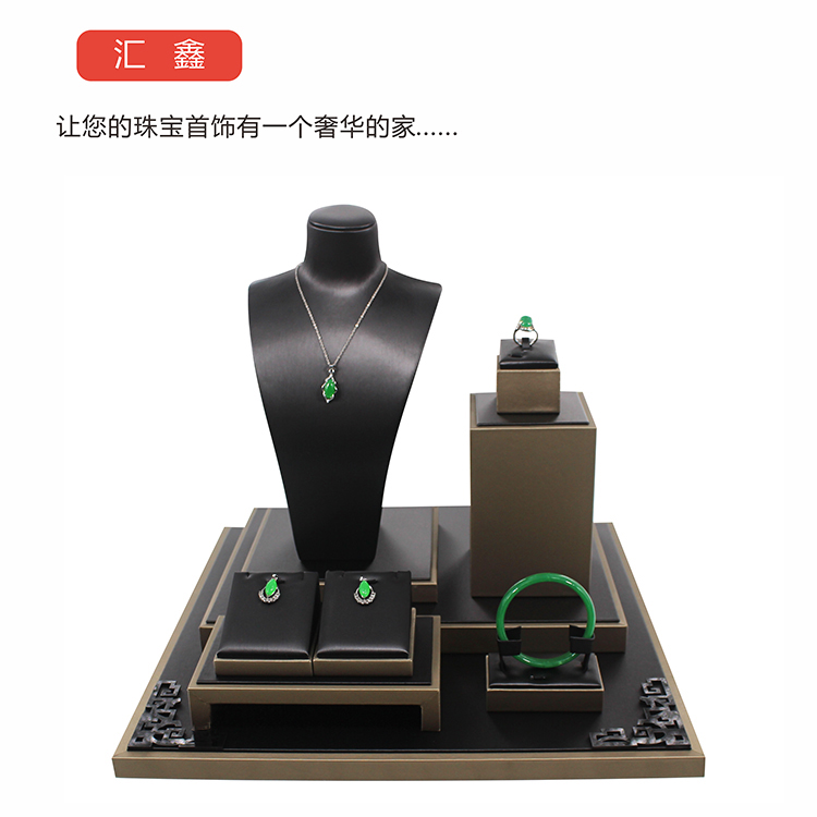 珠宝立柜道具玉器翡翠饰品展示架橱窗项链立柜展示道具柜台展示架
