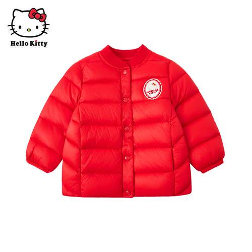 清仓Hello Kitty童装冬女轻薄羽绒内胆白鸭绒羽绒服羽绒外套