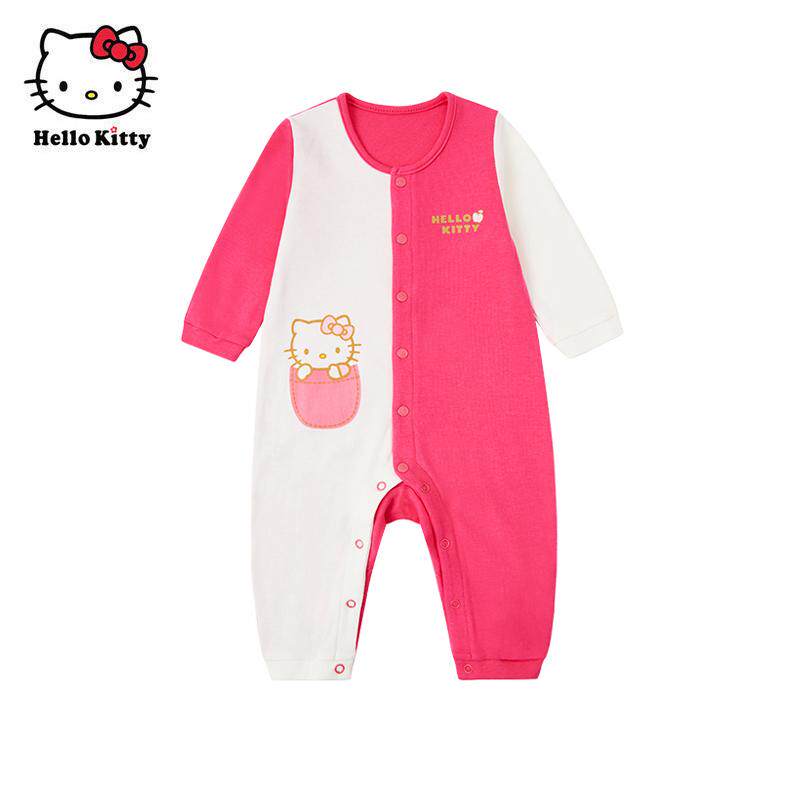 Hello Kitty婴儿连体衣春秋纯棉长袖外出宝宝衣服连身装