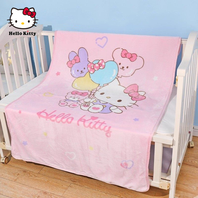 Hello Kitty凯蒂猫儿童毛毯宝宝盖毯午睡毯珊瑚绒毯子