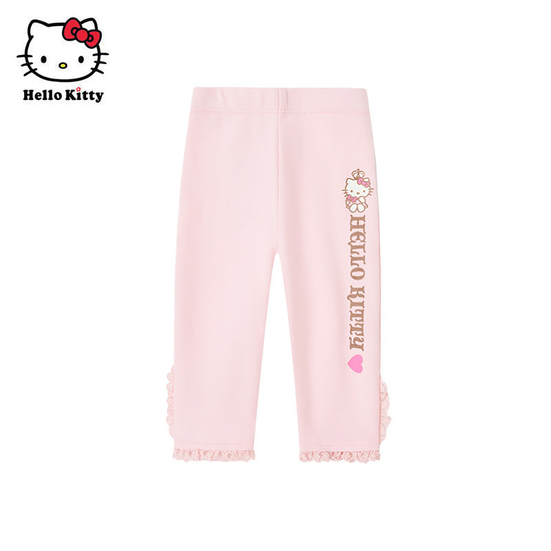 清仓Hello Kitty秋季女宝婴儿棉质裤子打底裤长裤女童休闲裤