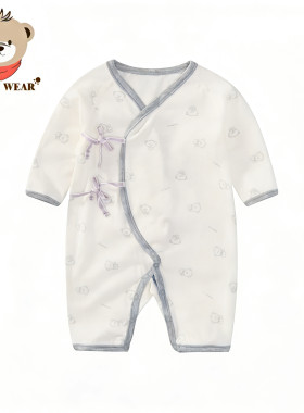 Cutebi Wear男童春纯棉内衣家居服连体衣新生儿连身装游戏装