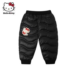HelloKitty凯蒂猫冬季儿童羽绒裤女童保暖轻羽绒裤子长裤