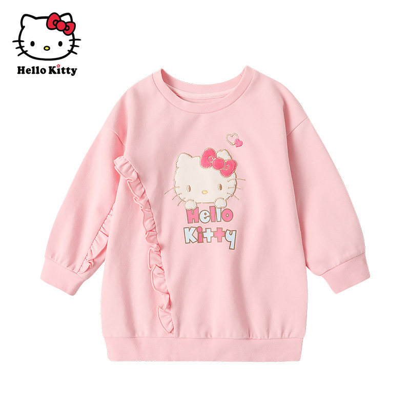 Hello Kitty童装春秋女童长袖洋装连衣裙休闲卫衣裙子,童装/婴儿装/亲子装,连衣裙,淘宝优惠券,粉丝福利购,淘宝优惠卷
